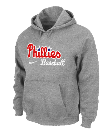 Philadelphia Phillies Pullover Hoodie Grey