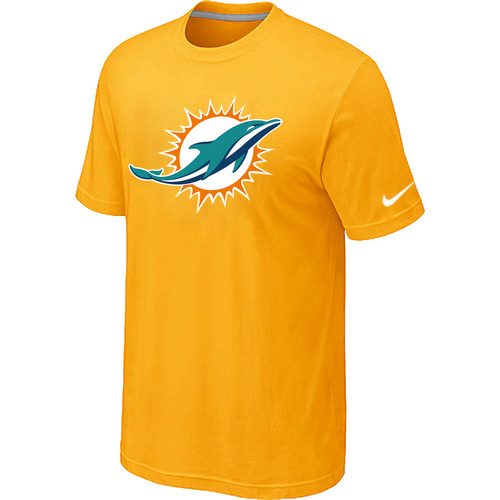 Miami Dolphins Sideline Legend logo T-Shirt Yellow
