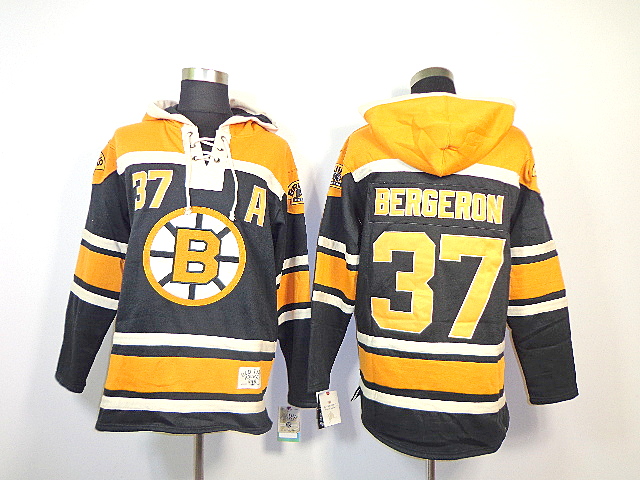 NHL Boston Bruins #37 Bergeron Black Hoodie