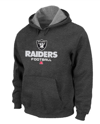 Oakland Raiders Critical Victory Pullover Hoodie D.Grey