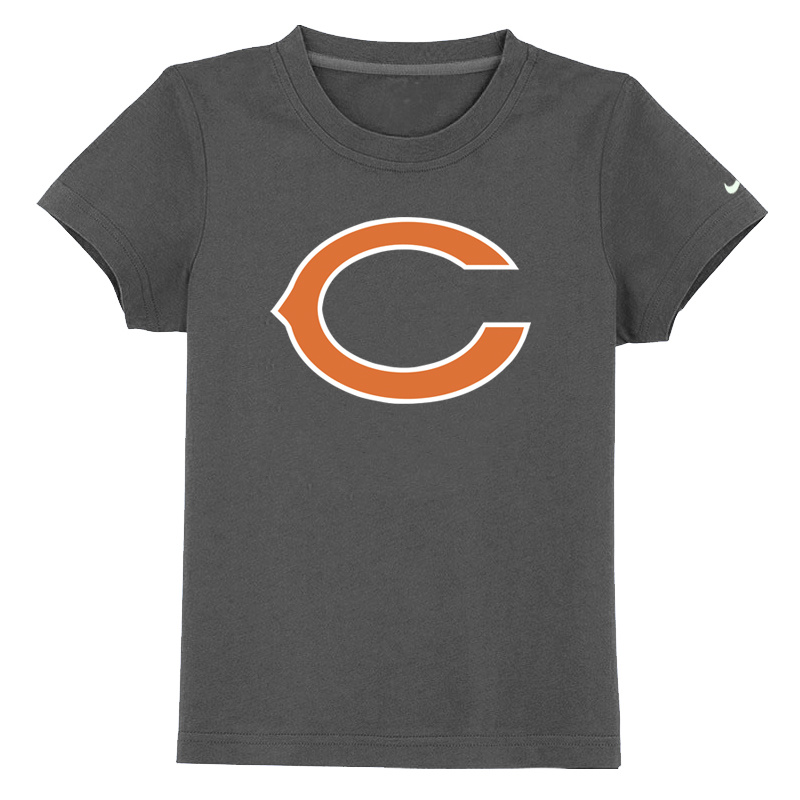 Chicago Bears Sideline Legend Authentic Logo Youth T Shirt D-Grey