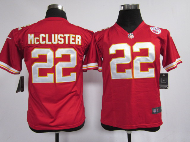 Youth Nike Kansas City Chiefs #22 McCluster Jersey in red