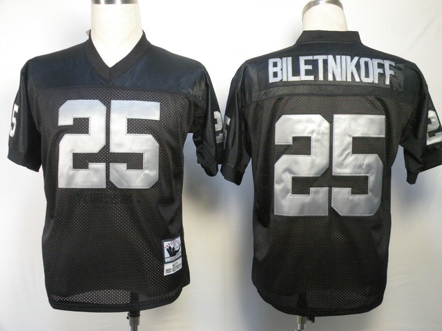 NFL Jerseys Oakland Raiders 25 BILETNIKOFF Throwback Black
