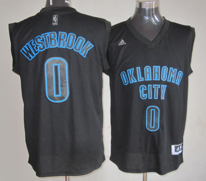 Adidas Oklahoma City Thunder #0 Westbrook black jersey