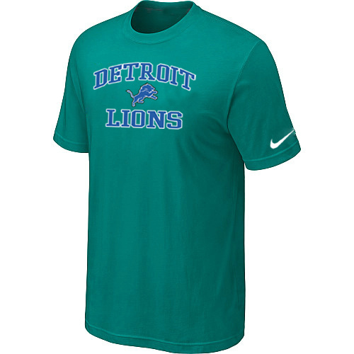  Detroit Lions Heart& Soul Green TShirt 86 