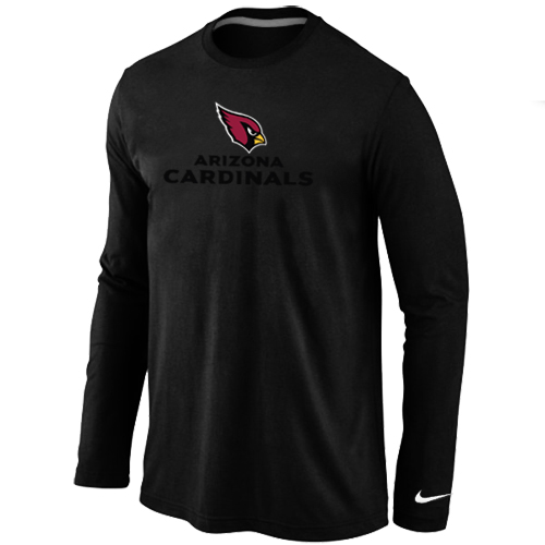 Nike Arizona Cardinals Authentic Logo Long Sleeve T-Shirt Black
