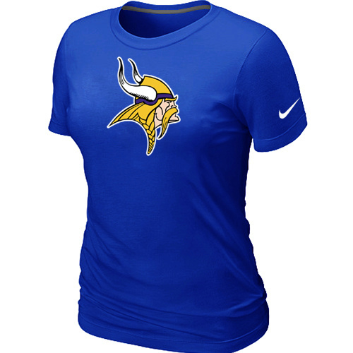  Minnesota Vikings Blue Womens Logo TShirt 80 