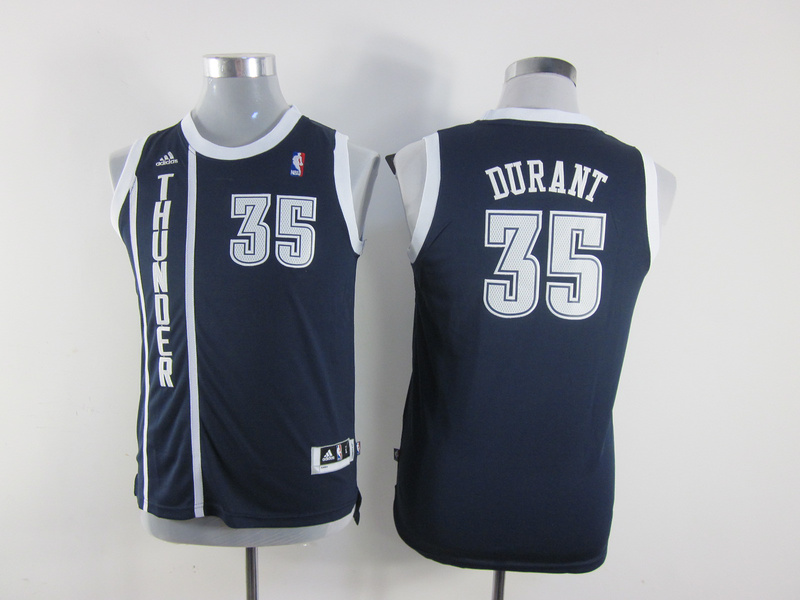 Youth NBA Oklahoma City Thunder #35 Kevin Durant blue(revolution 30 swingman)