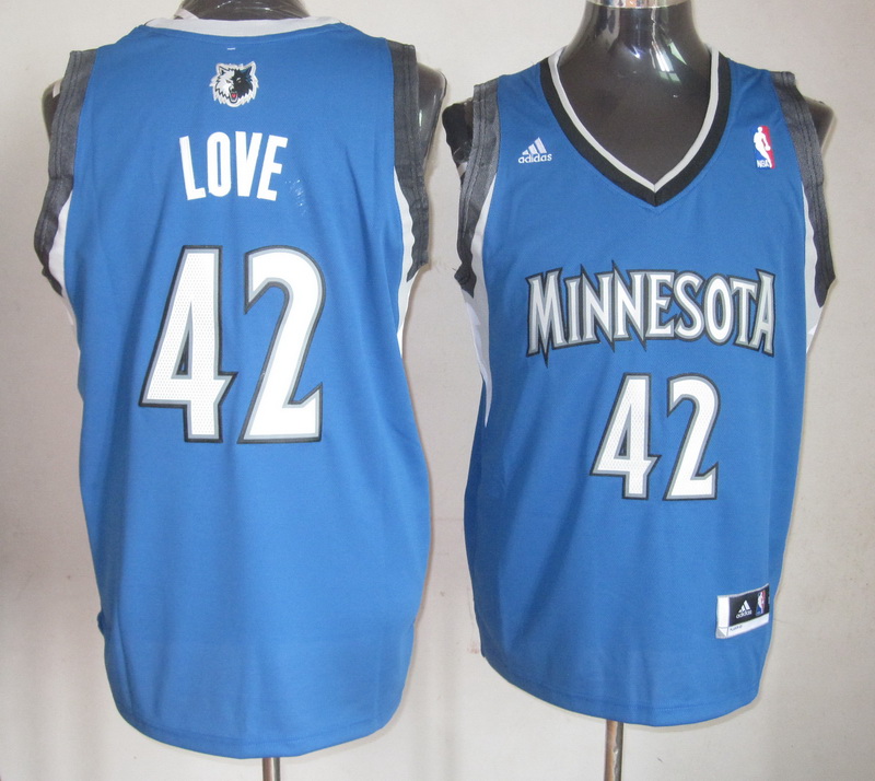 Adidas Minnesota Timberwolves #42 Love blue Jersey