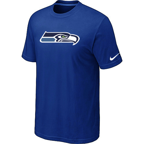  Nike Seattle Seahawks Sideline Legend Authentic Logo TShirt Blue 94 