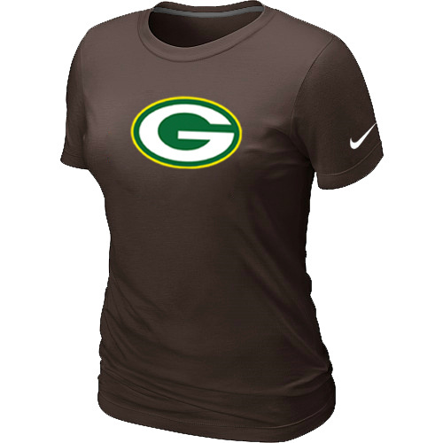  Green Bay Packers Brown Womens Logo TShirt 114 