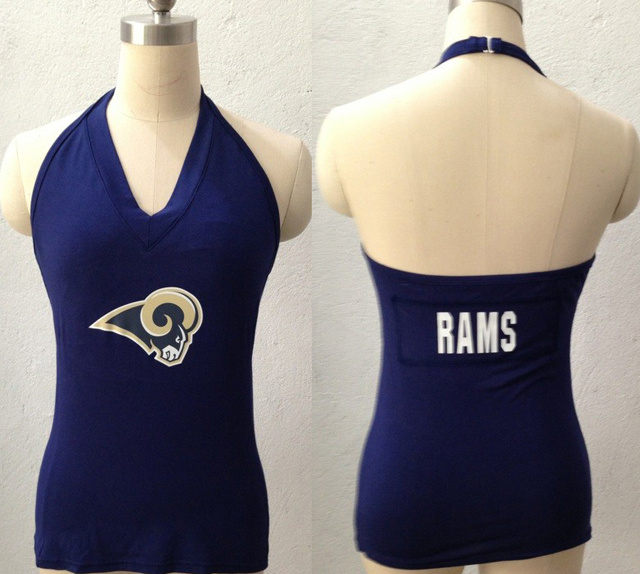 Womens All Sports Couture St.Louis Rams Blown Coverage Halter Top