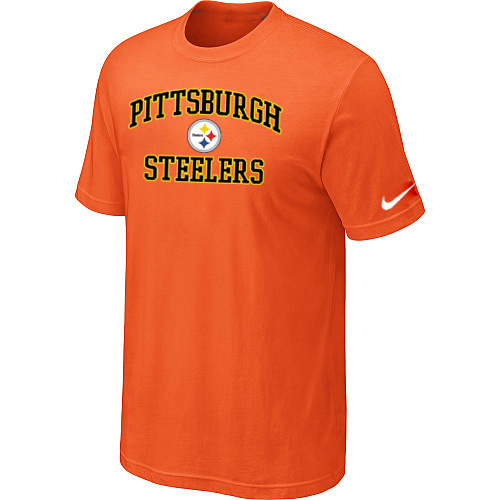  Pittsburgh Steelers Heart& Soul Orange TShirt 75 