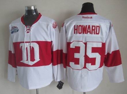 NHL Detroit Red Wings #35 Howard White jersey
