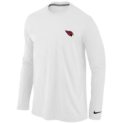 Arizona Cardinals Logo Long Sleeve T-Shirt White