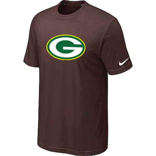  Green Bay Packers Sideline Legend Authentic Logo TShirt Brown 169 