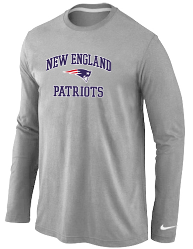 Nike New England Patriots Heart & Soul Long Sleeve T-Shirt Grey