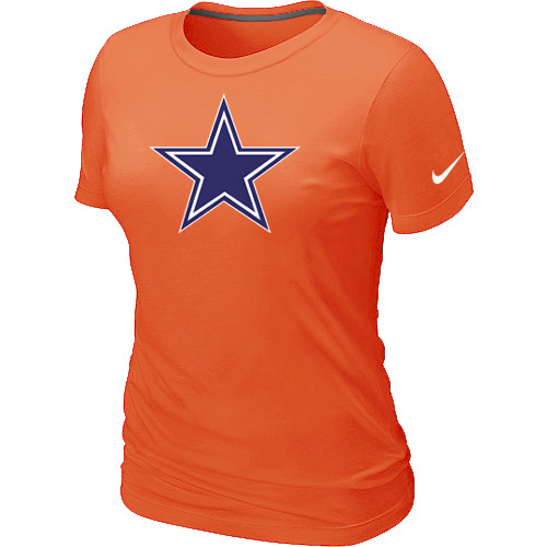  Dallas cowboys Orange Womens Logo TShirt 41 