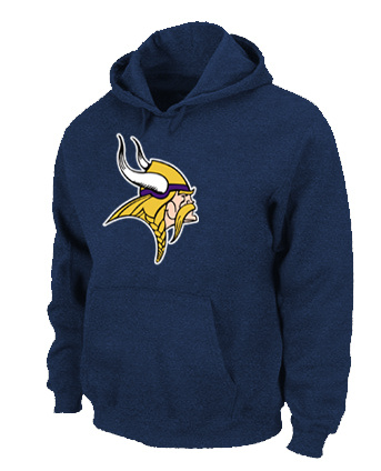 Minnesota Vikings Logo Pullover Hoodie D.Blue