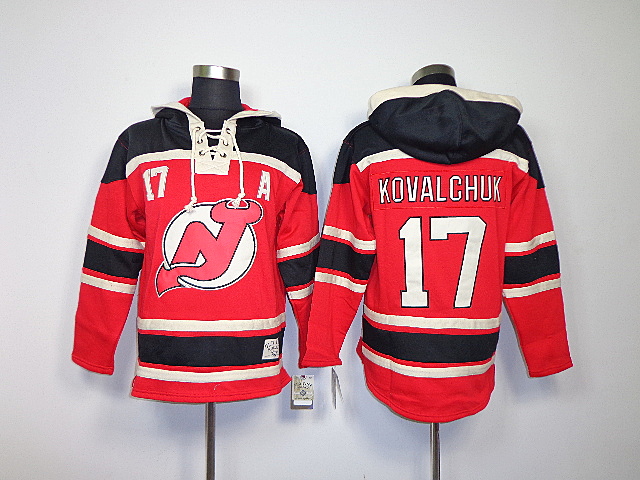 NHL New Jersey Devils #17 Kovalchuk Red Hoodie