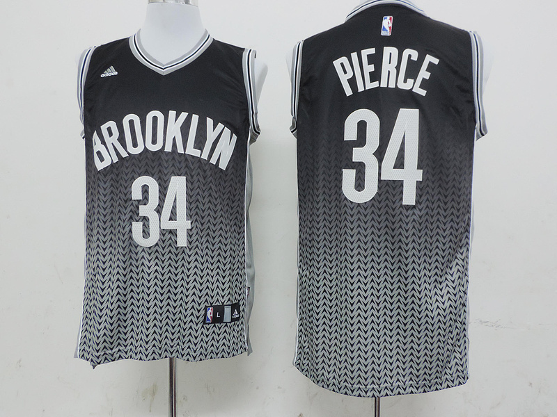 adidas NBA New York Brooklyn #34 Paul Pierce Drift Fashion Jersey