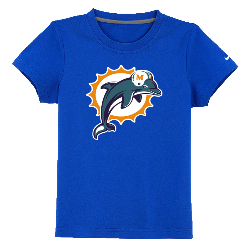 Miami Dolphins Sideline Legend Authentic Youth Logo T Shirt blue