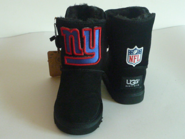 Kids NFL New York Giants Black Boots
