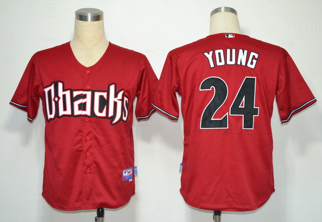 MLB Jerseys Arizona Diamondbacks #24 Young Red Cool Base
