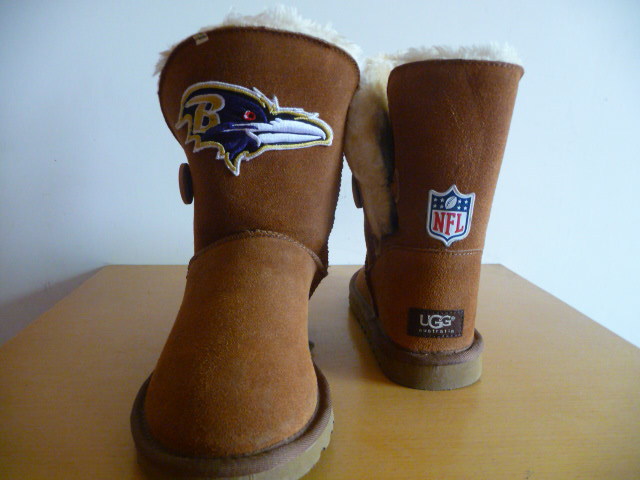 NFL Baltimore Ravens Cuce Shoes Ladies Fanatic Boots Tan