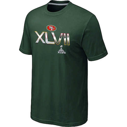  Mens San Francisco 49 ers Super BowlXLVII On Our Way D- Green TShirt 103 