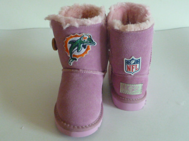 Youth Miami Dolphins Boots Pink