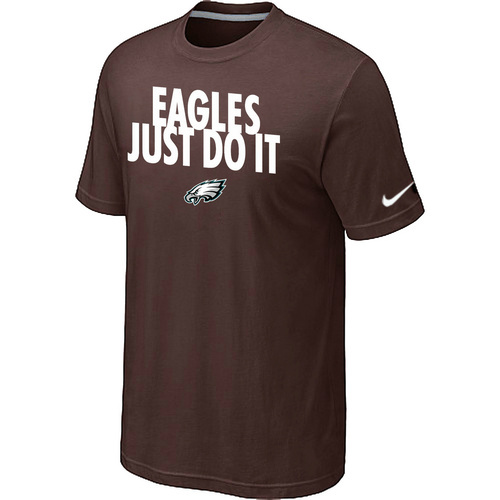 NFL Philadelphia Eagles Just Do It Brown TShirt 15 