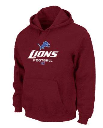 Detroit Lions Critical Victory Pullover Hoodie RED