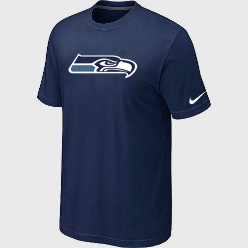  Nike Seattle Seahawks Sideline Legend Authentic Logo TShirt D- Blue 92 