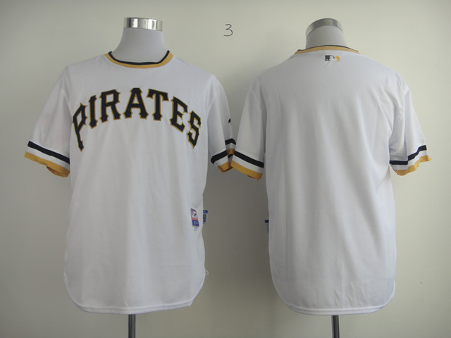 Pittsburgh Pirates #0 Blank Jersey-White