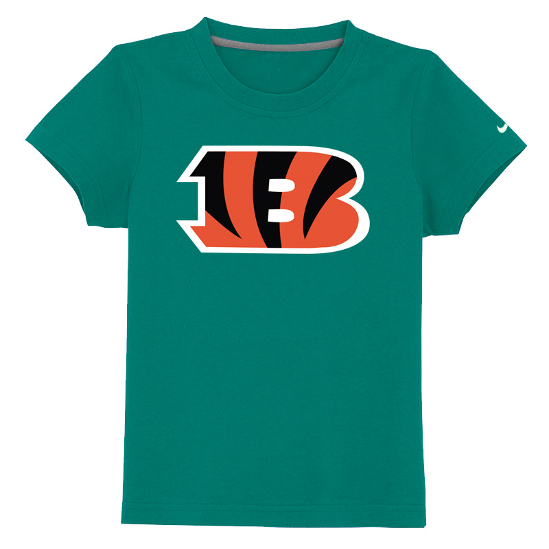 Cincinnati Bengals Sideline Legend Authentic Logo Youth T-Shirt Green