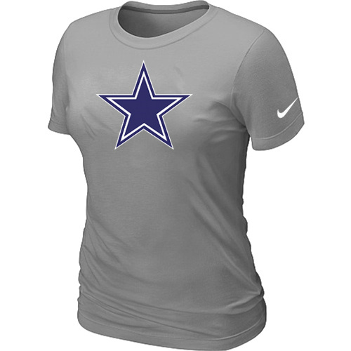  Dallas cowboys L- Grey Womens Logo TShirt 45 