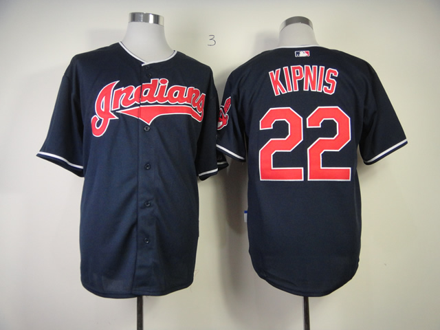 MLB Cleveland Indians #22 Kipnis Blue Jersey