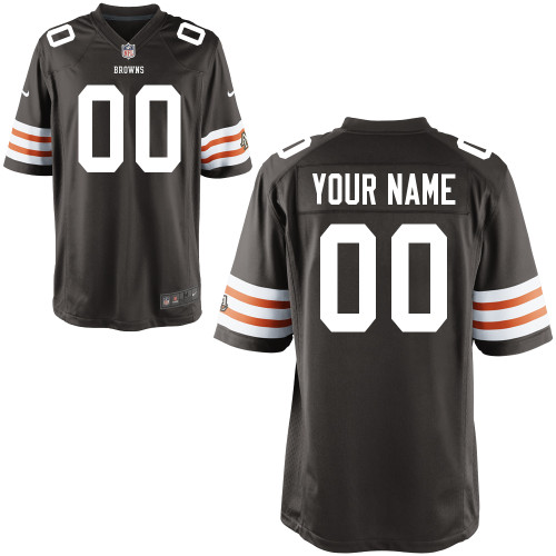 Customized Team Color Game Nike Cleveland Browns Jersey