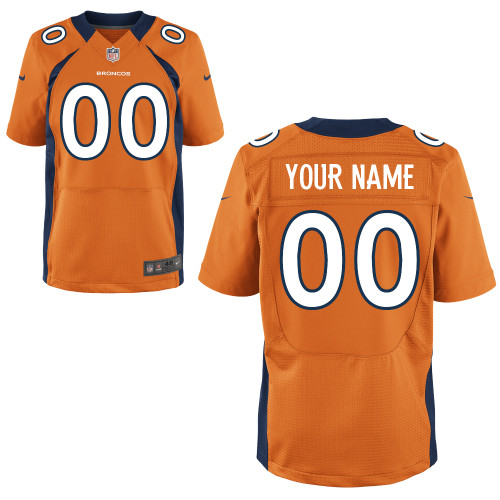 Nike Denver Broncos Customized Elite Team Color Jersey
