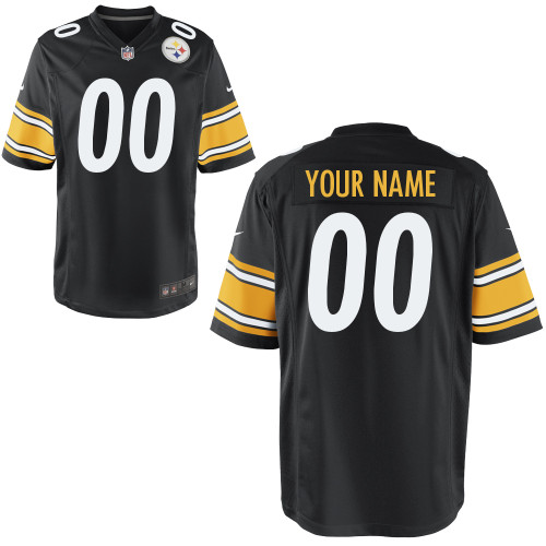 Steelers Nike Youth Customized Game Team Color Jersey