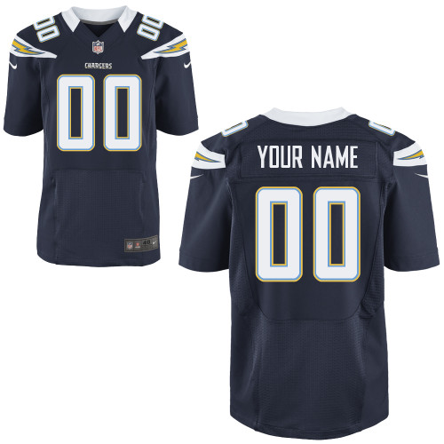 Chargers Nike Men Customized Elite Team Color Jersey