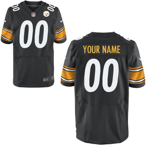 Customized Elite Nike Pittsburgh Steelers Team Color Jersey
