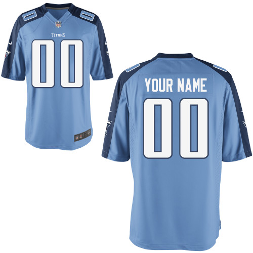 Titans Nike Youth Customized Game Team Color Jersey