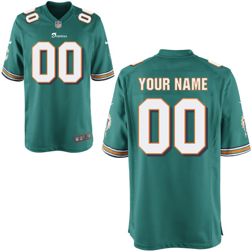 Nike Miami Dolphins Customized Youth Game Team Color Jersey