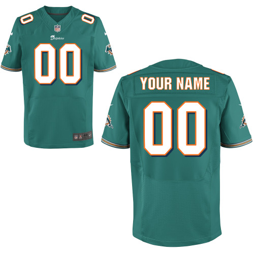 Customized Team Color Elite  Youth Nike Miami Dolphins Jersey