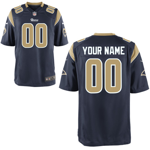Team Color Customized Game Youth Nike St. Louis Rams Jersey