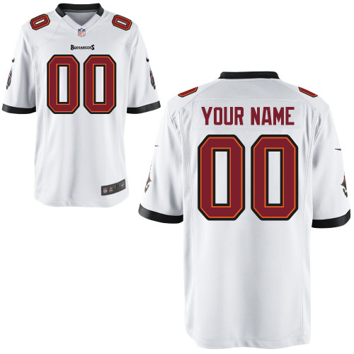 Customized Game Youth Nike Tampa Bay Buccaneers White Jersey