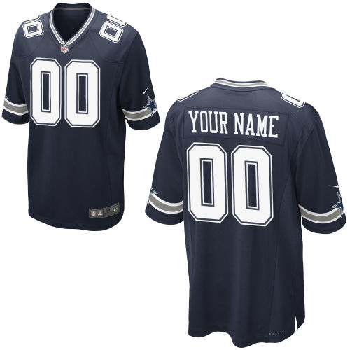 Team Color Customized Youth Game Nike Dallas Cowboys Jersey