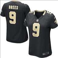 NIKE New Orleans Saints #9 Drew Brees women game jersey in Team Color